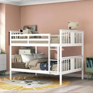 Sarah Full White Bunk Bed