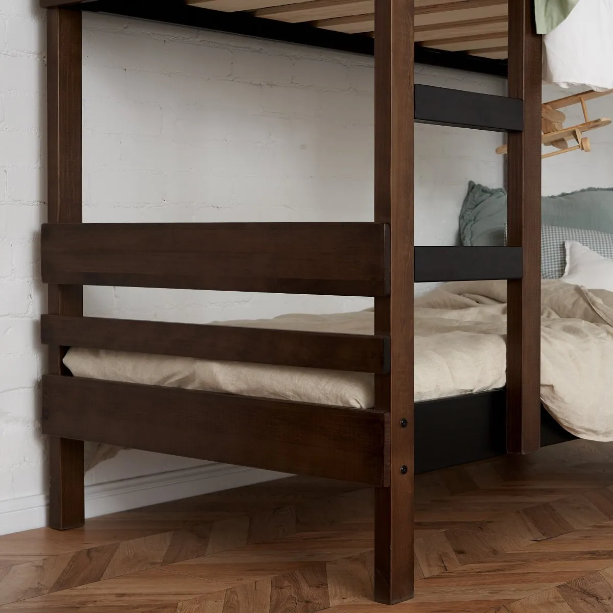 Side Ladder Bunk Beds with Under Bed Drawers