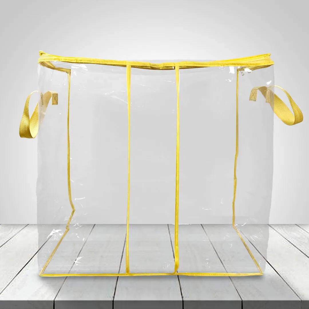 Single Piece Transparent Storage Bag (Yellow)