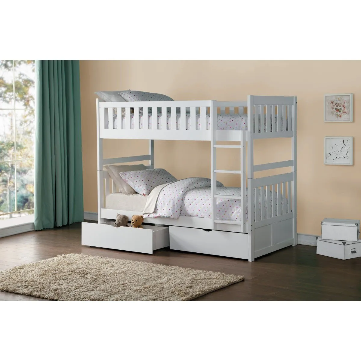 Single/Single Bunkbed with Chest and Night Stand Options