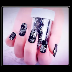 Snowflakes Christmas Nail Transfer Foil Roll