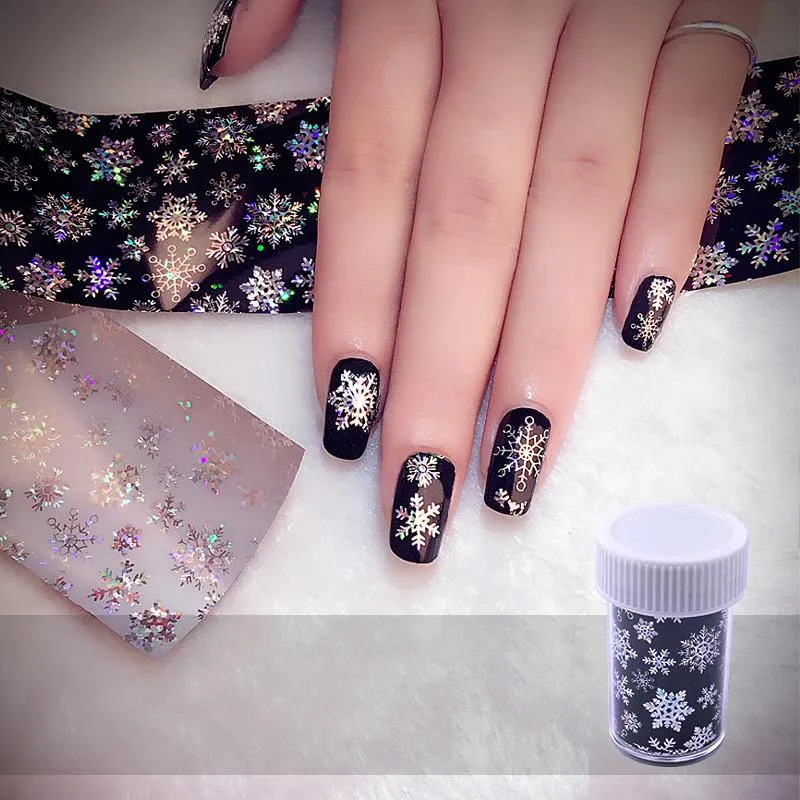 Snowflakes Christmas Nail Transfer Foil Roll