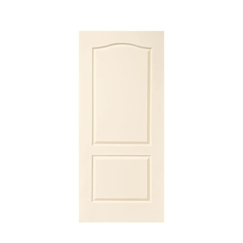 Stained Composite MDF 2 Panel Arch Top Interior Pocket Door