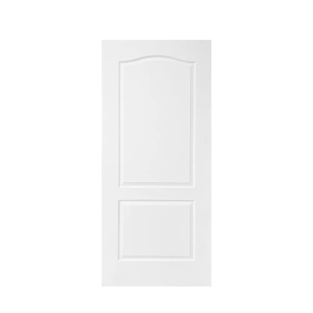 Stained Composite MDF 2 Panel Arch Top Interior Pocket Door