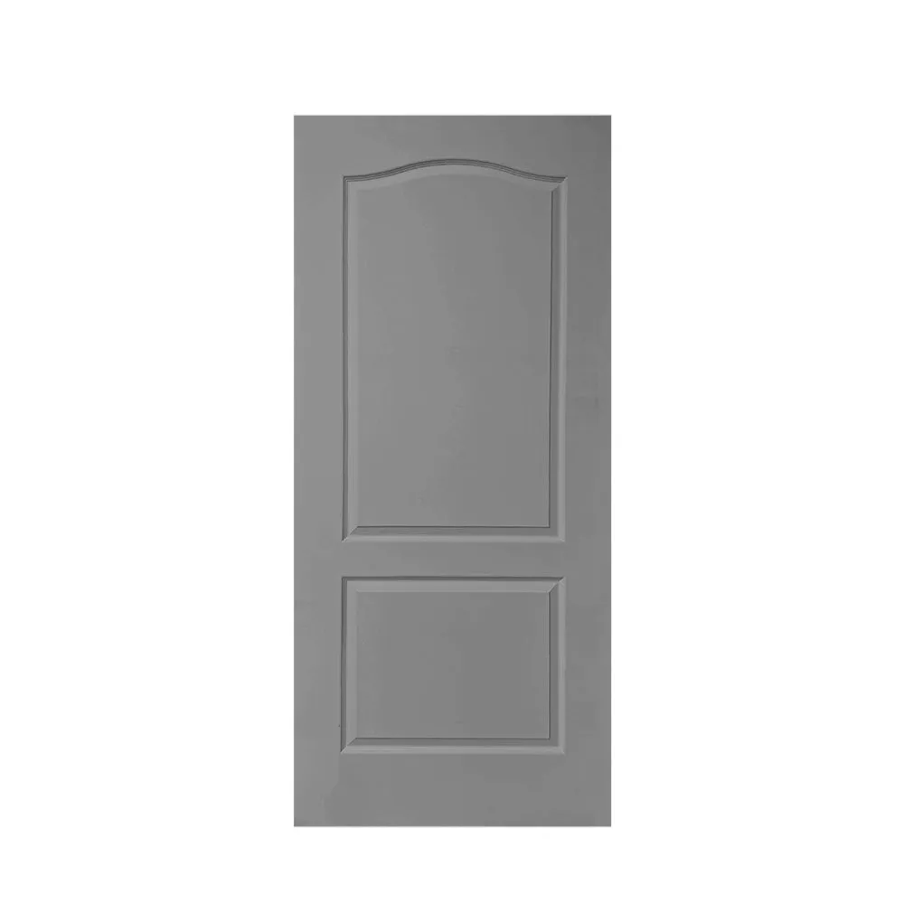 Stained Composite MDF 2 Panel Arch Top Interior Pocket Door