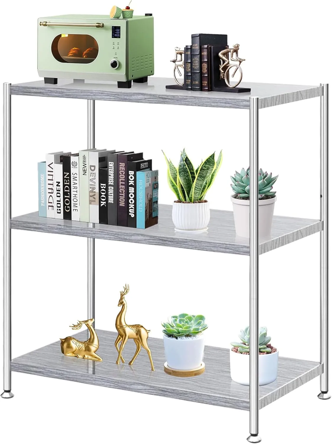 Stainless Steel Shelves, Durable Storage Shelf, Heavy Duty Kitchen Rack