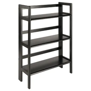 Three-Tier Folding Display Shelf - Black