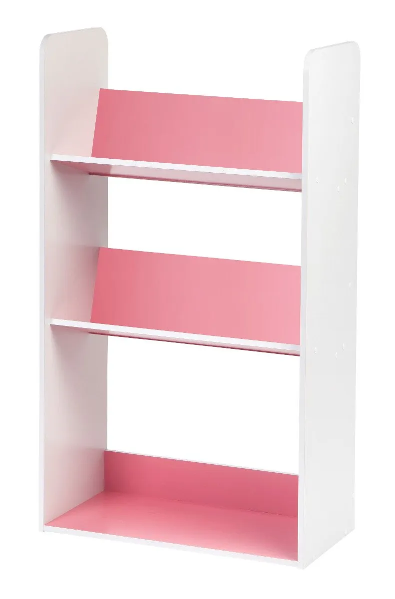 Tilted Book Shelf Rack - 3 Tier