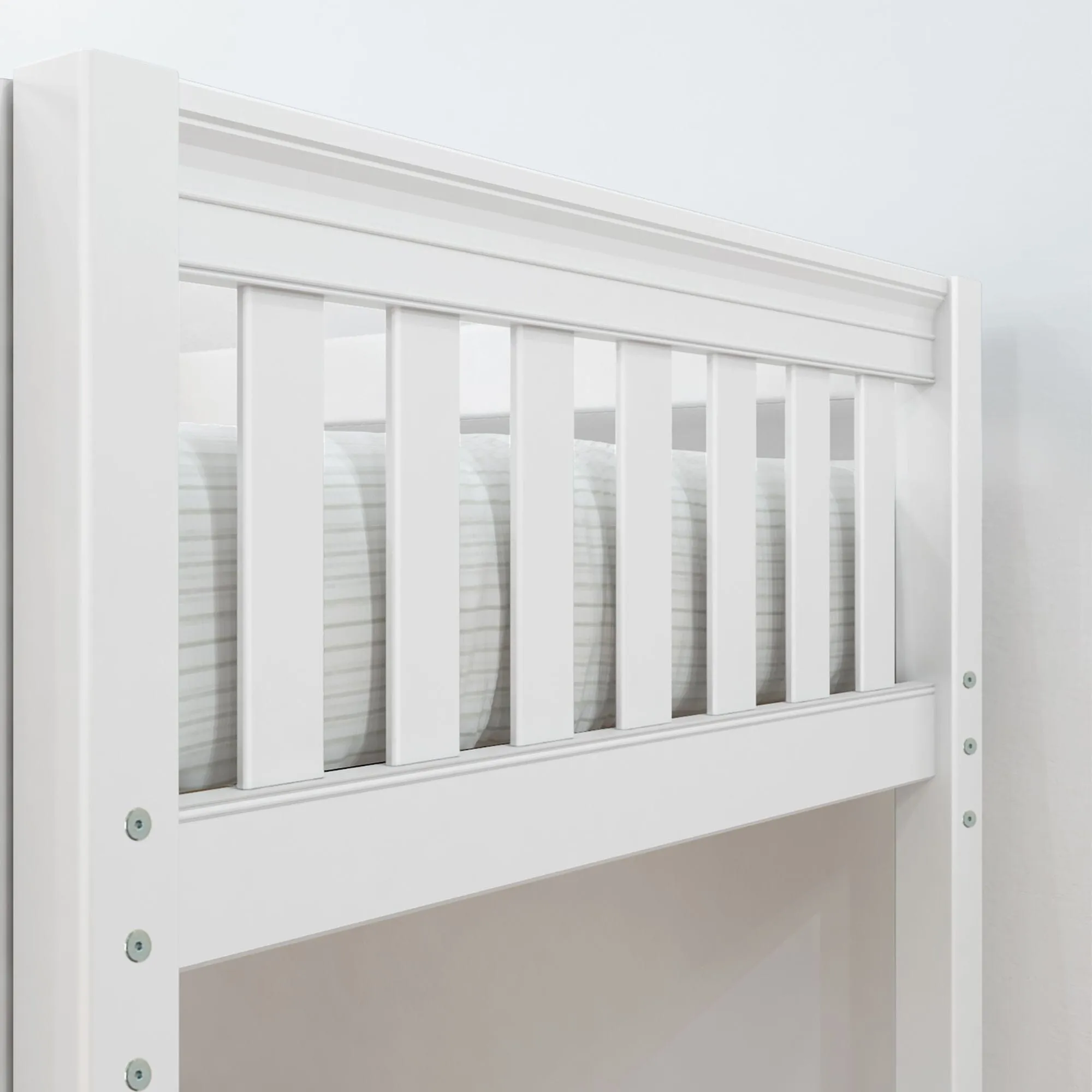 Twin High Bunk Bed with Slide Platform