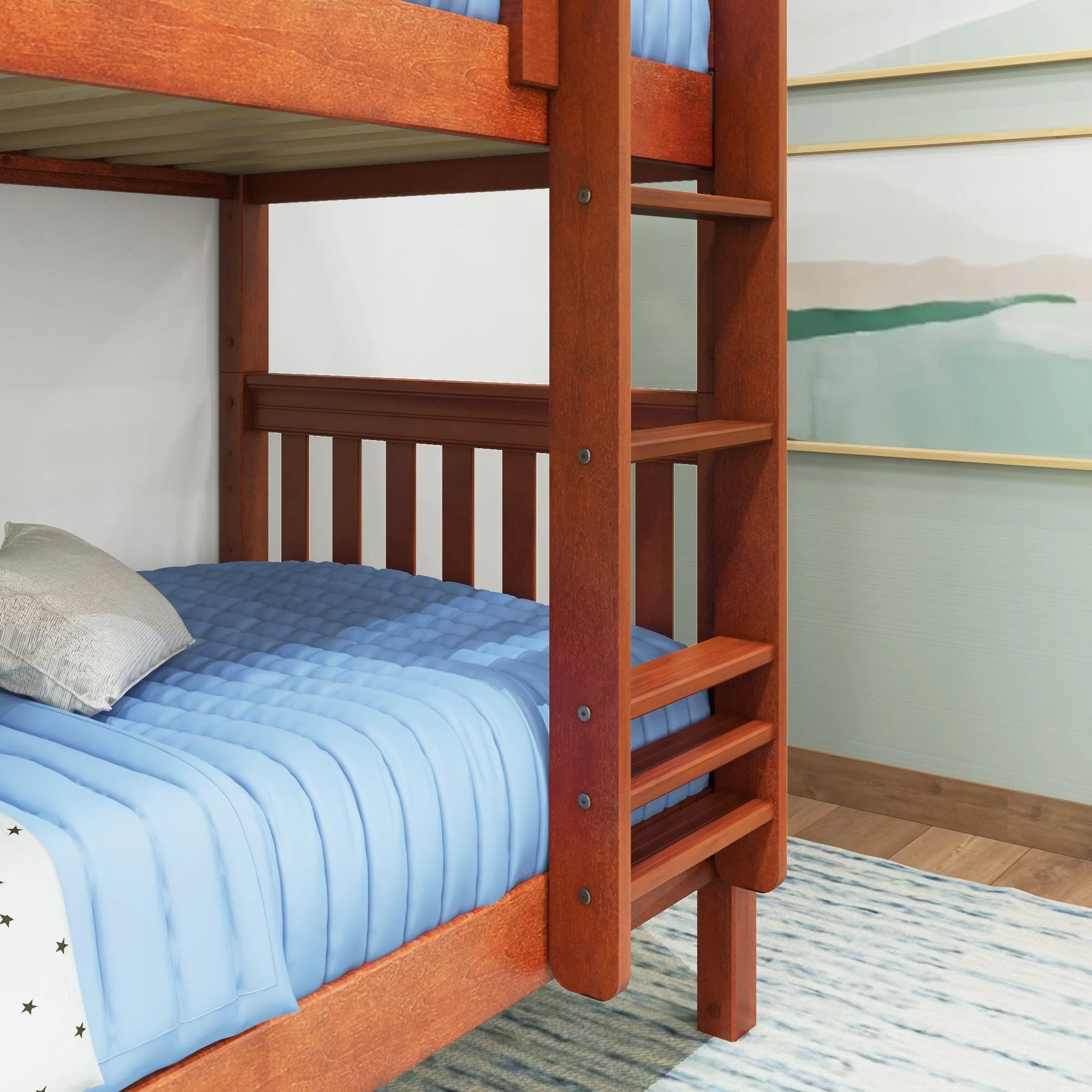 Twin Medium Bunk Bed with Ladder