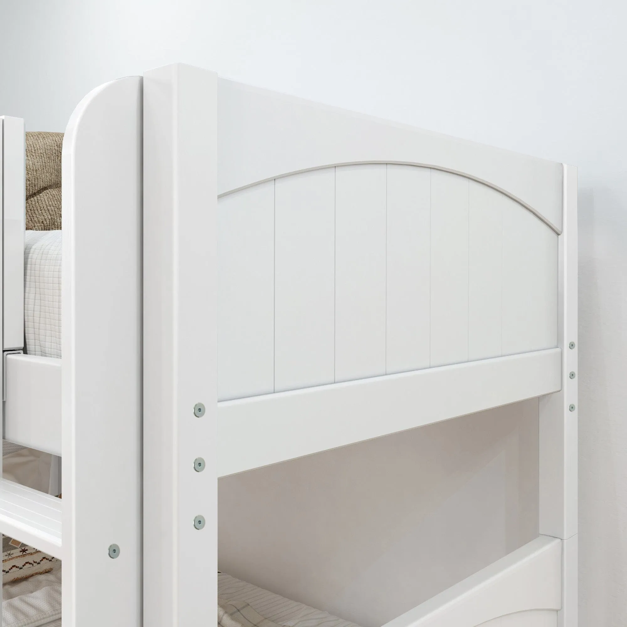 Twin Medium Bunk Bed with Slide and Trundle Bed