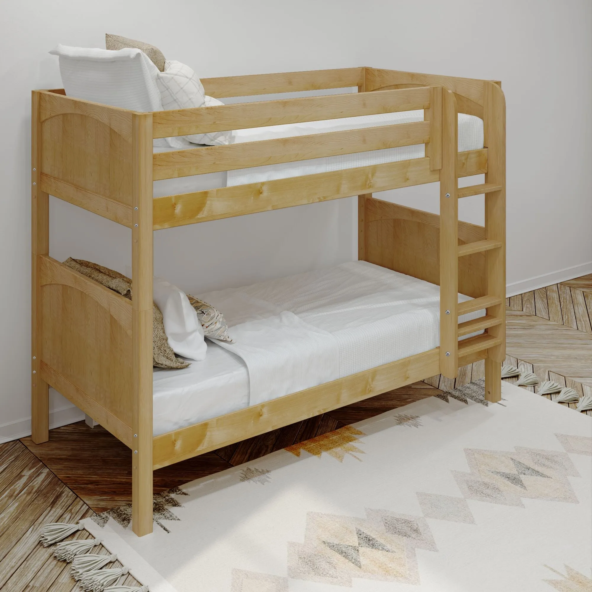 Twin XL Medium Bunk Bed with Ladder