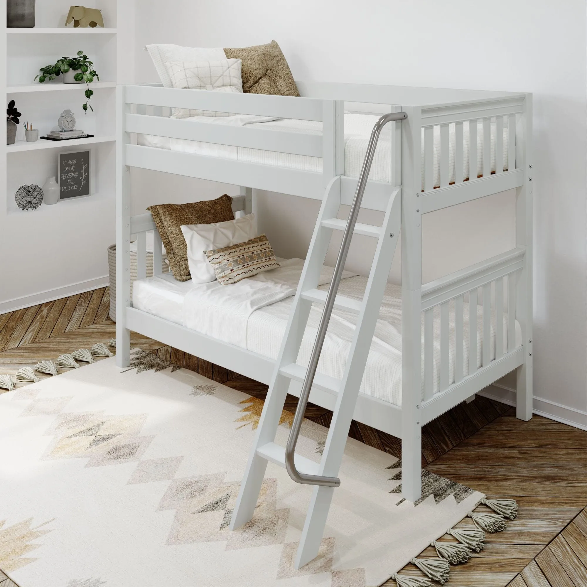 Twin XL Medium Bunk Bed with Ladder