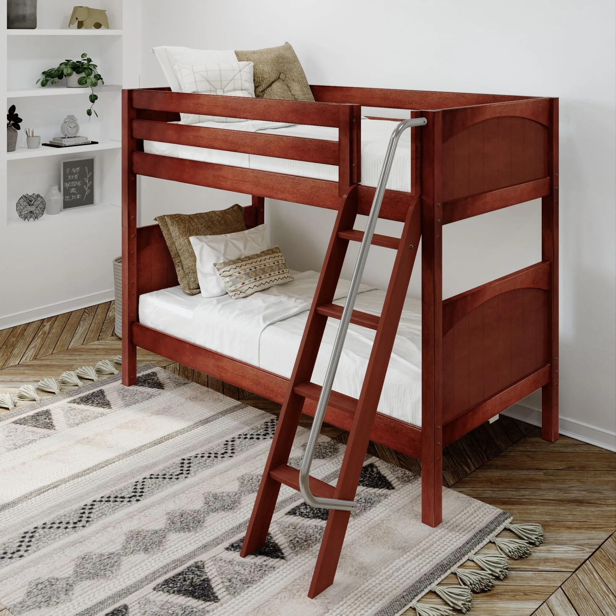 Twin XL Medium Bunk Bed with Ladder