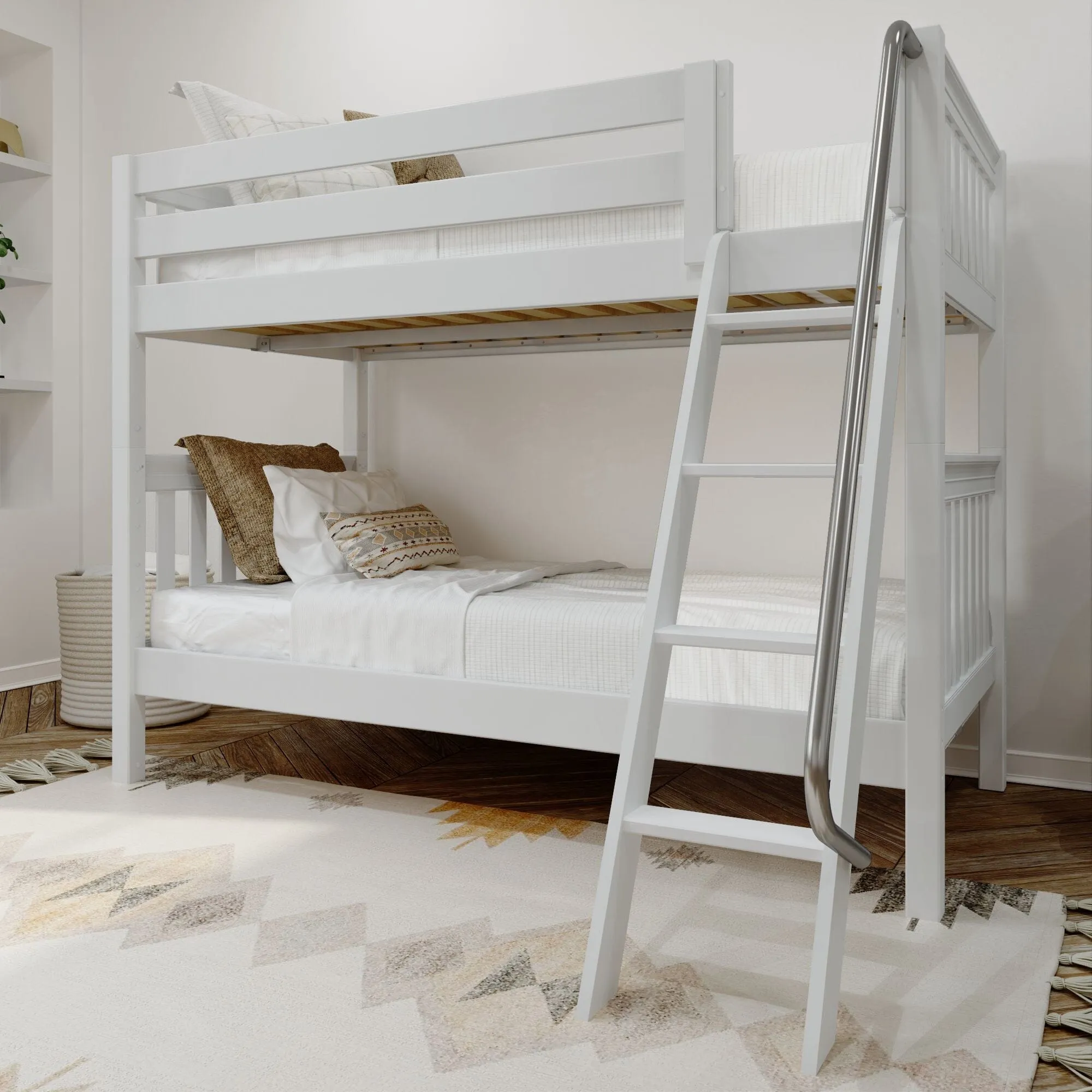 Twin XL Medium Bunk Bed with Ladder