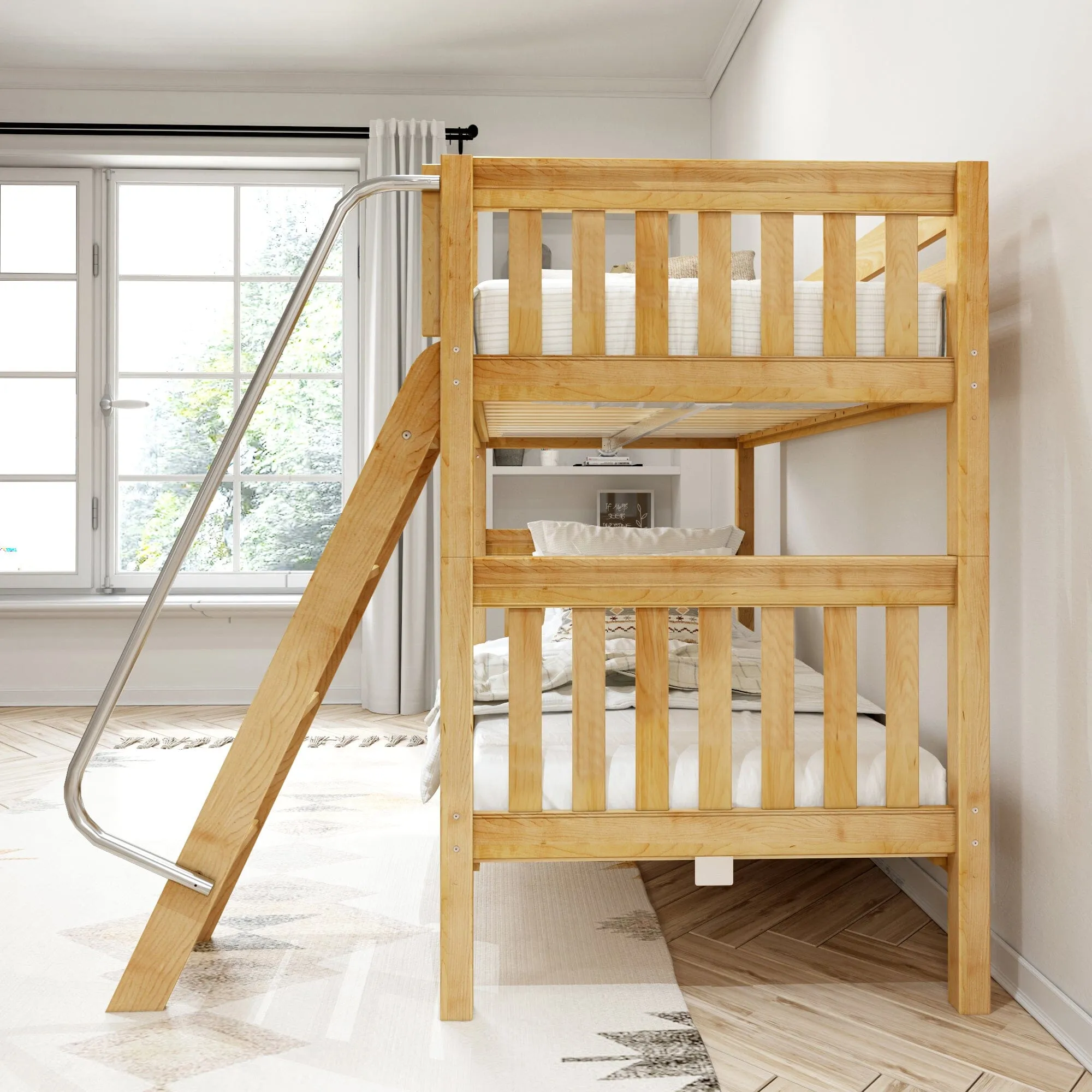 Twin XL Medium Bunk Bed with Ladder