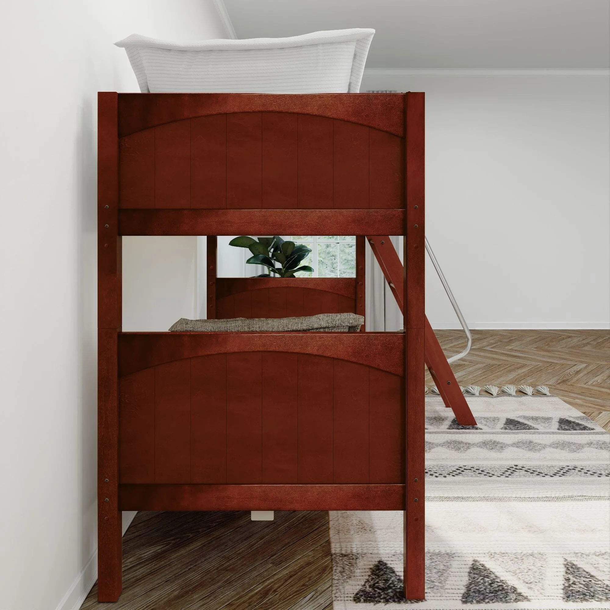 Twin XL Medium Bunk Bed with Ladder