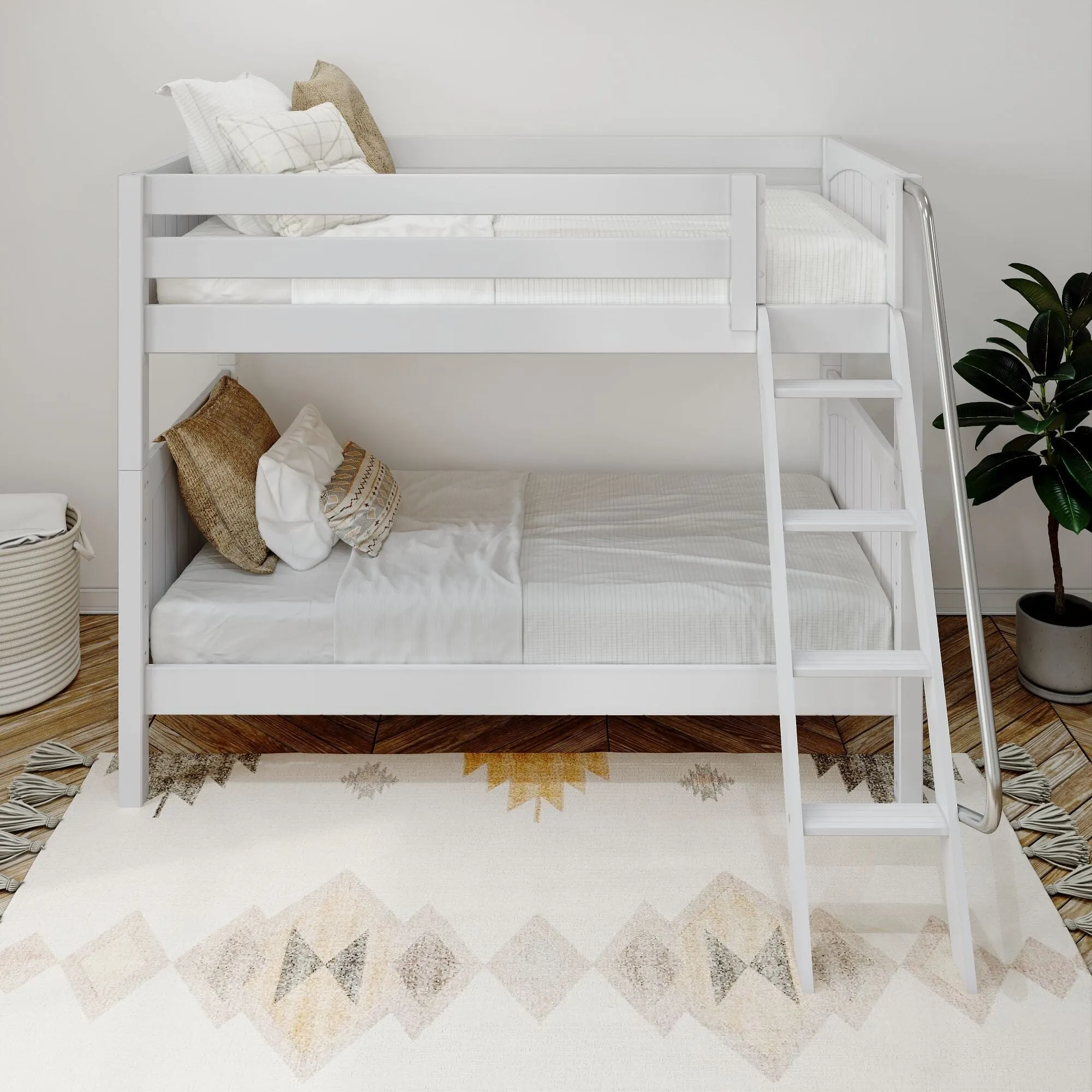 Twin XL Medium Bunk Bed with Ladder