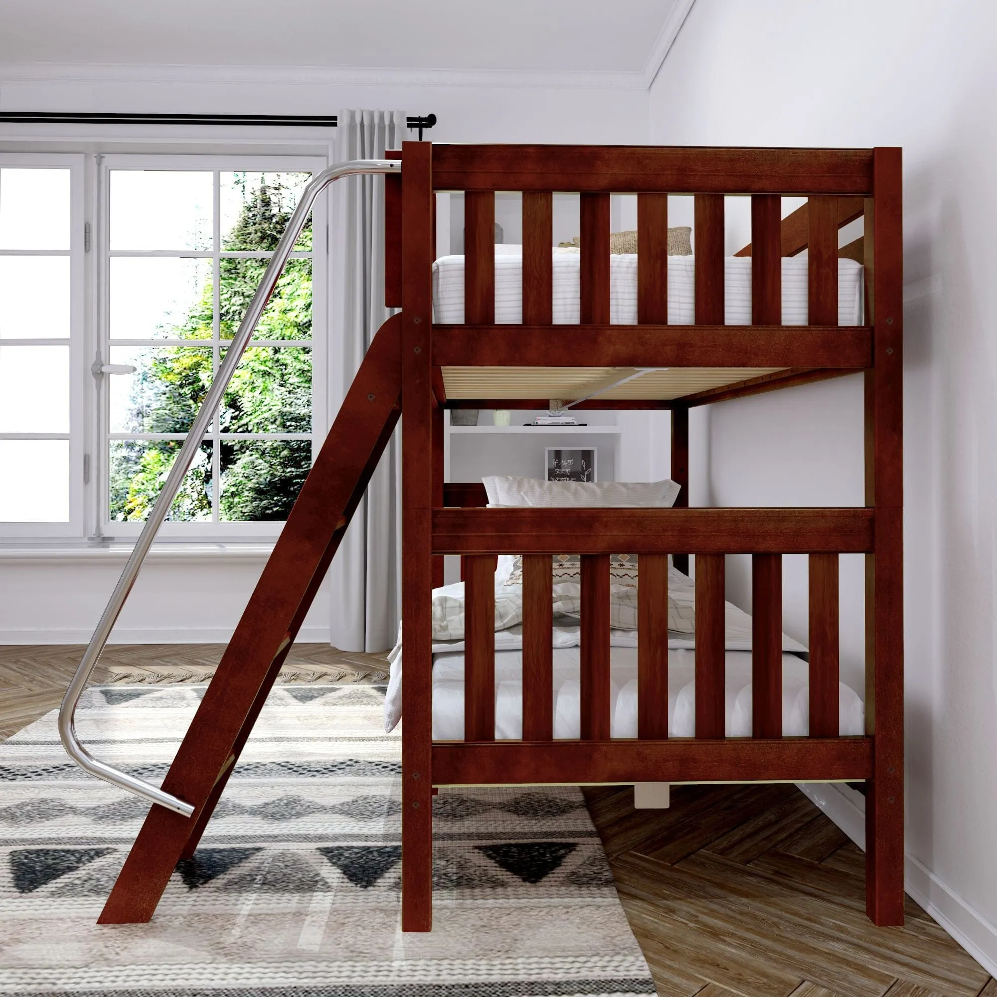 Twin XL Medium Bunk Bed with Ladder