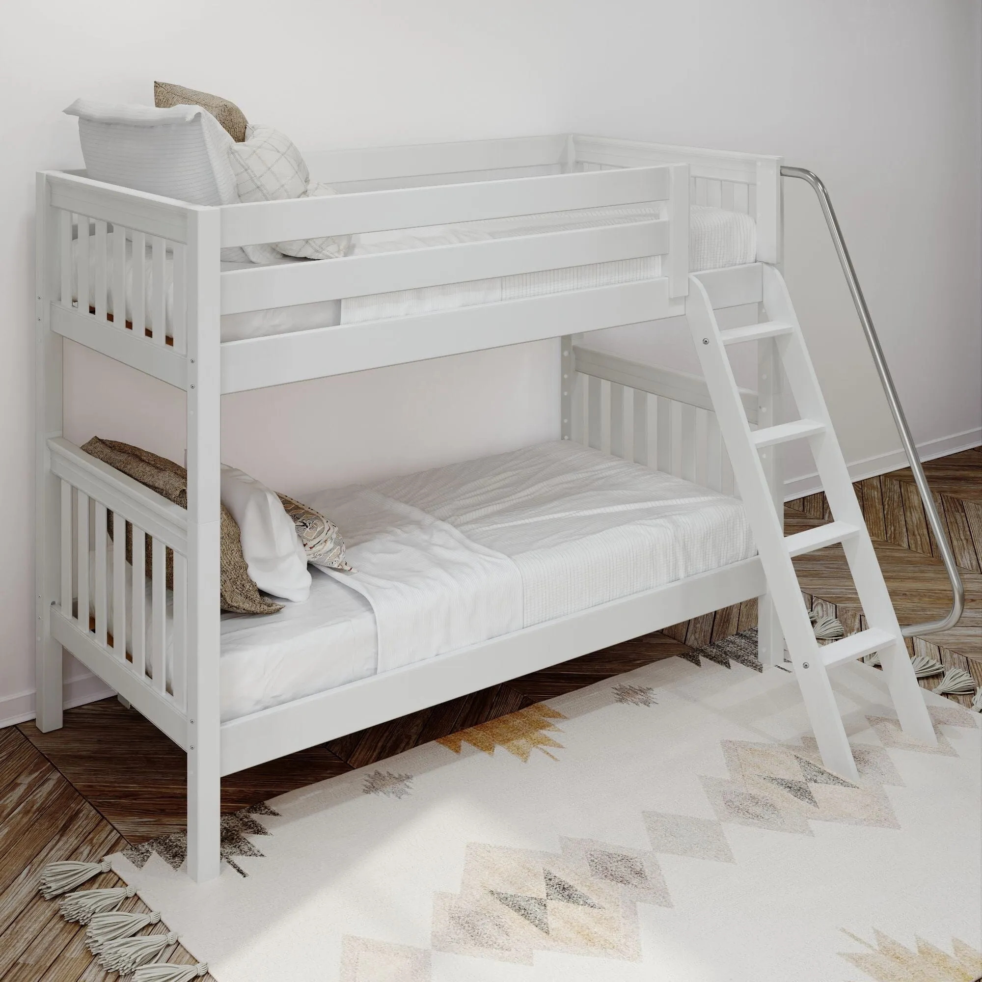 Twin XL Medium Bunk Bed with Ladder