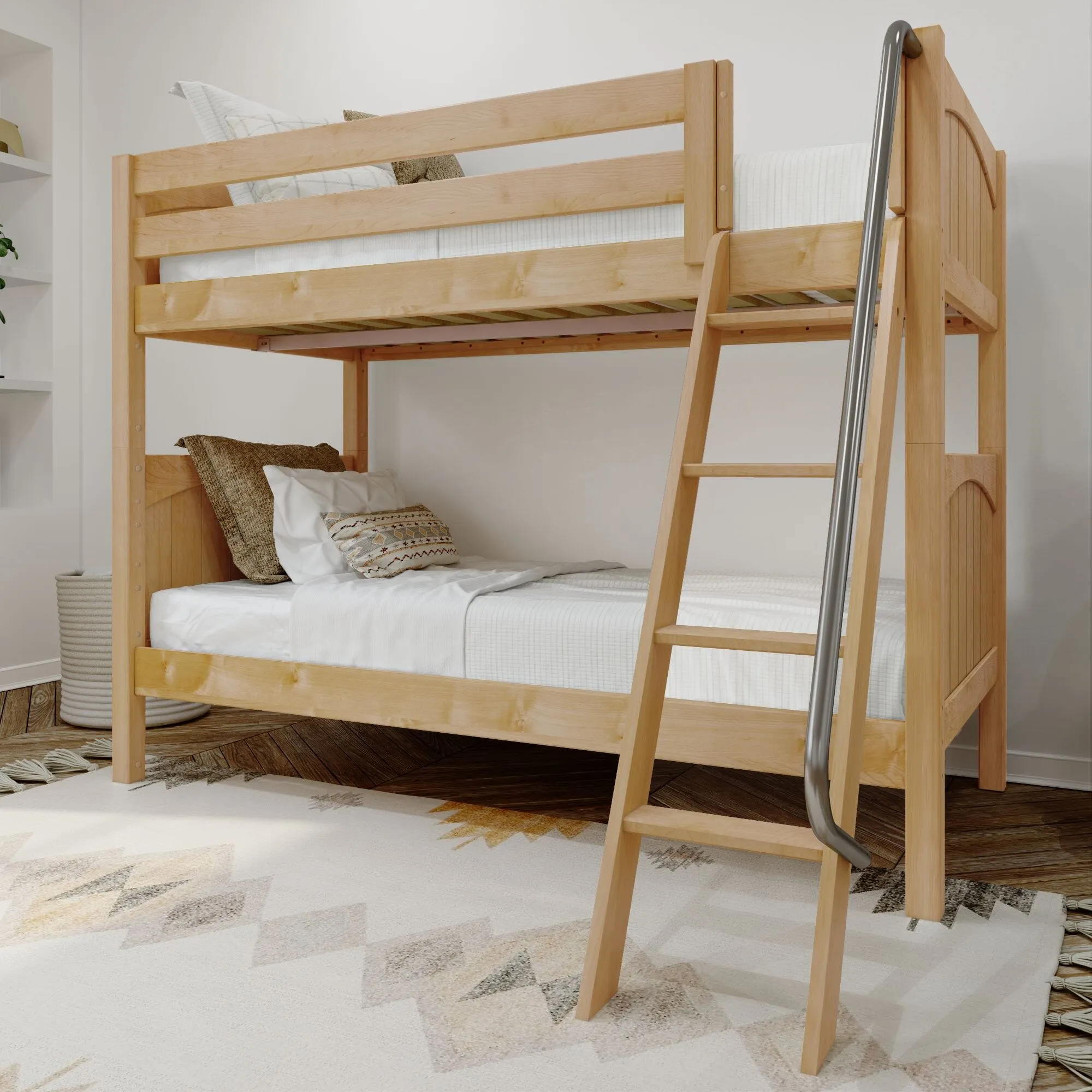 Twin XL Medium Bunk Bed with Ladder