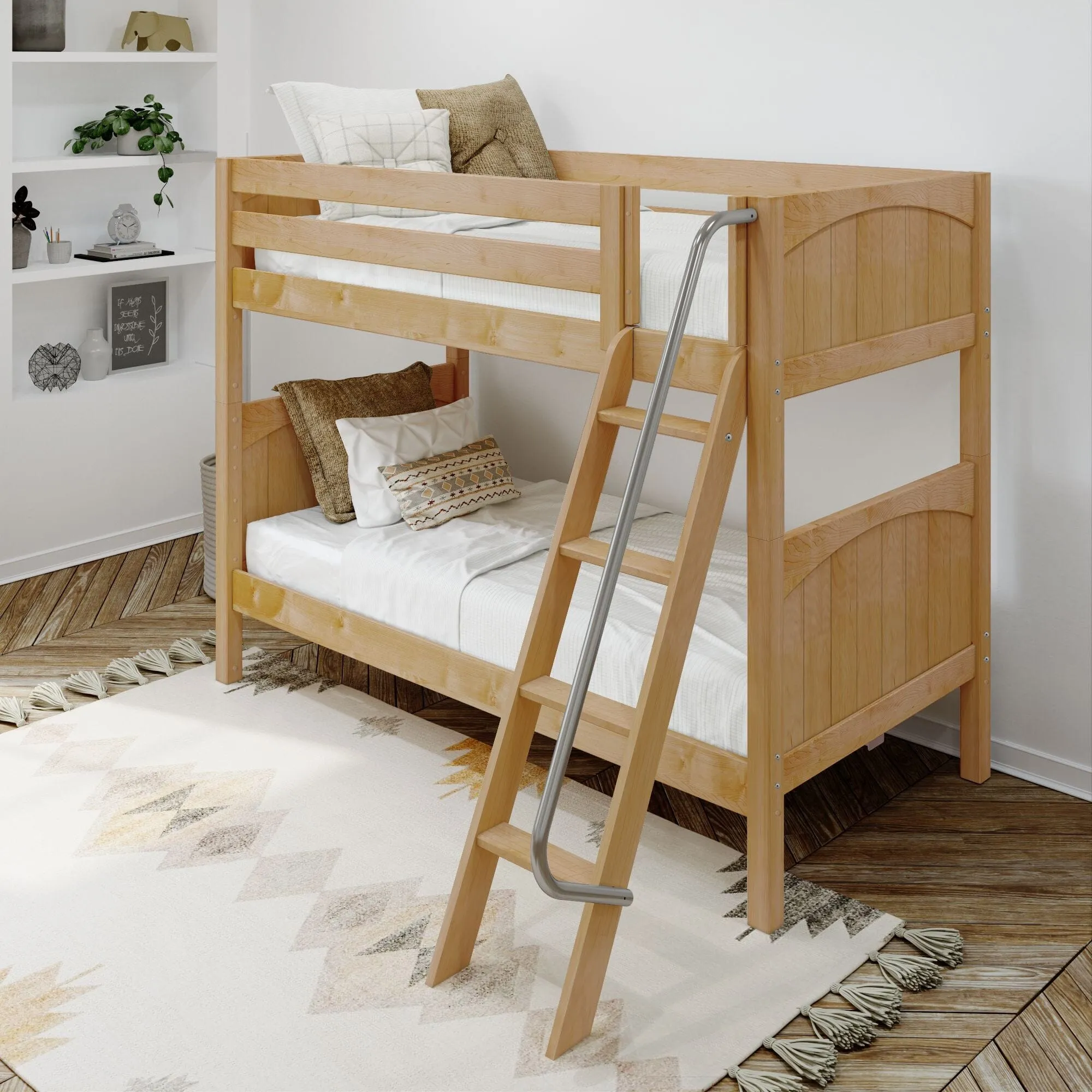 Twin XL Medium Bunk Bed with Ladder