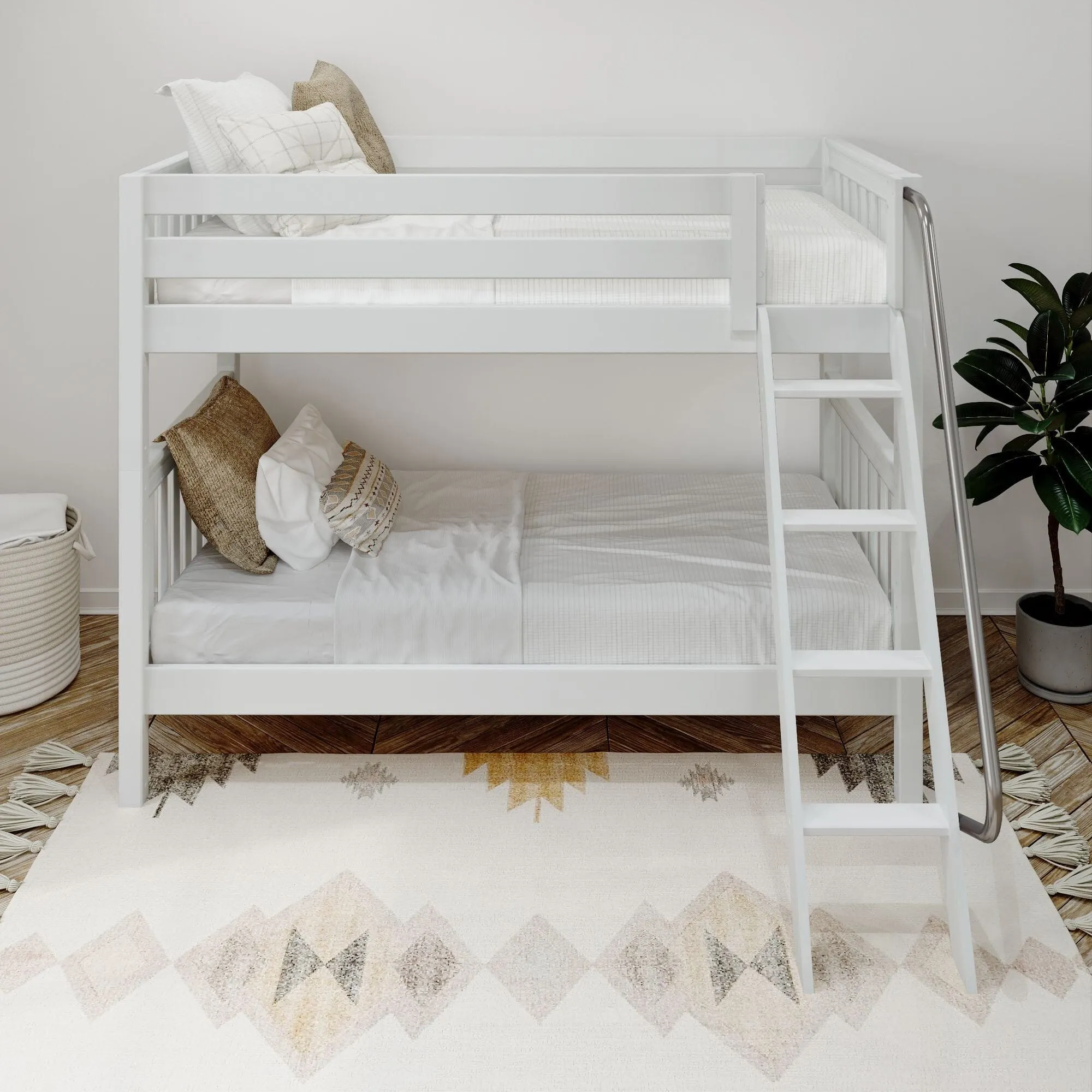 Twin XL Medium Bunk Bed with Ladder