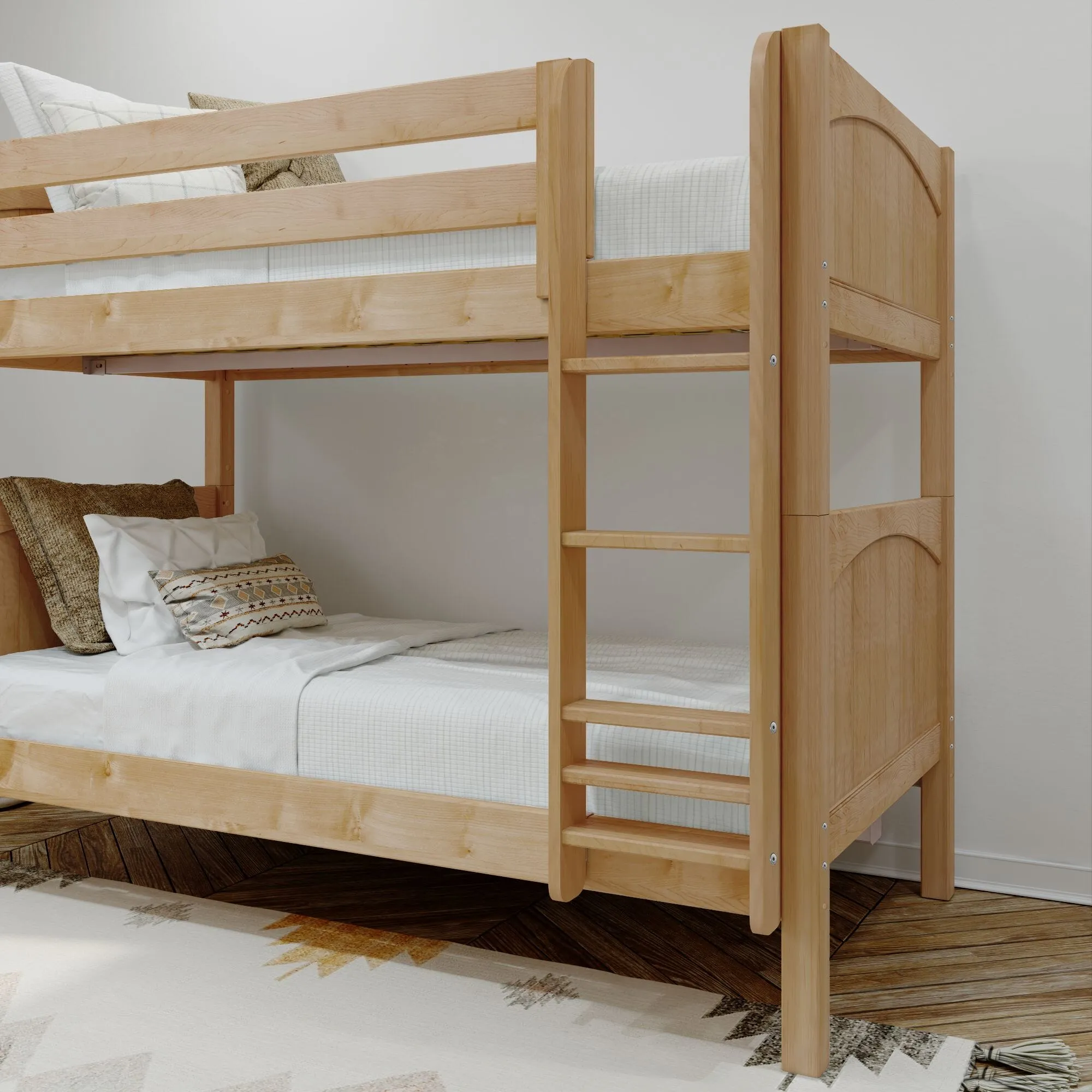 Twin XL Medium Bunk Bed with Ladder