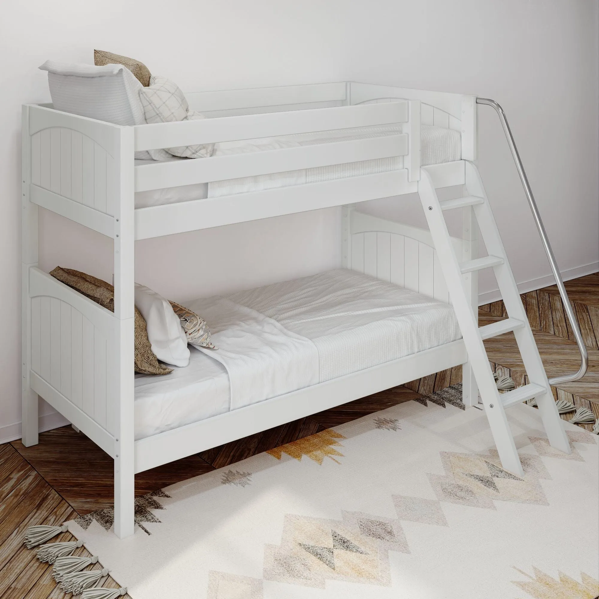 Twin XL Medium Bunk Bed with Ladder