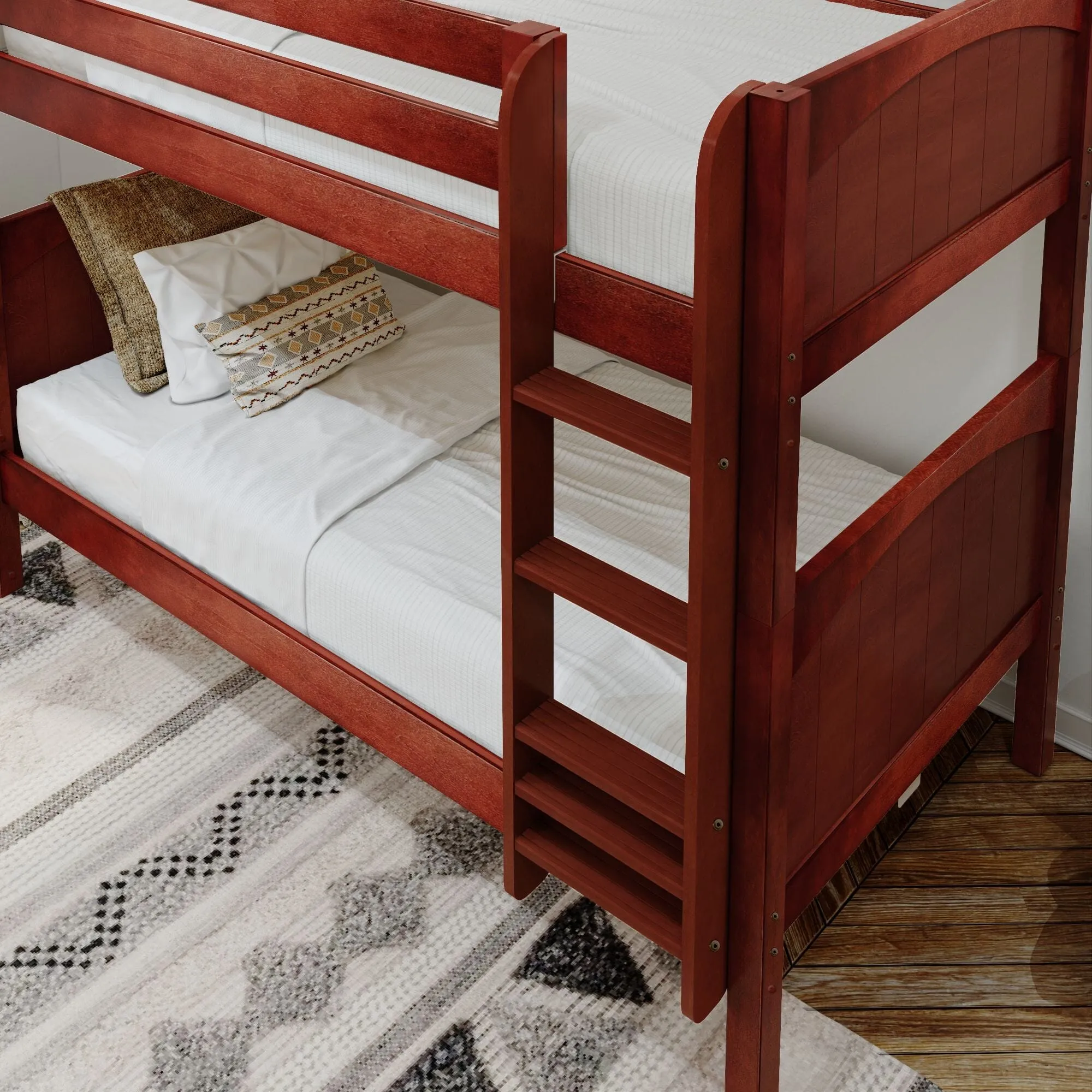 Twin XL Medium Bunk Bed with Ladder