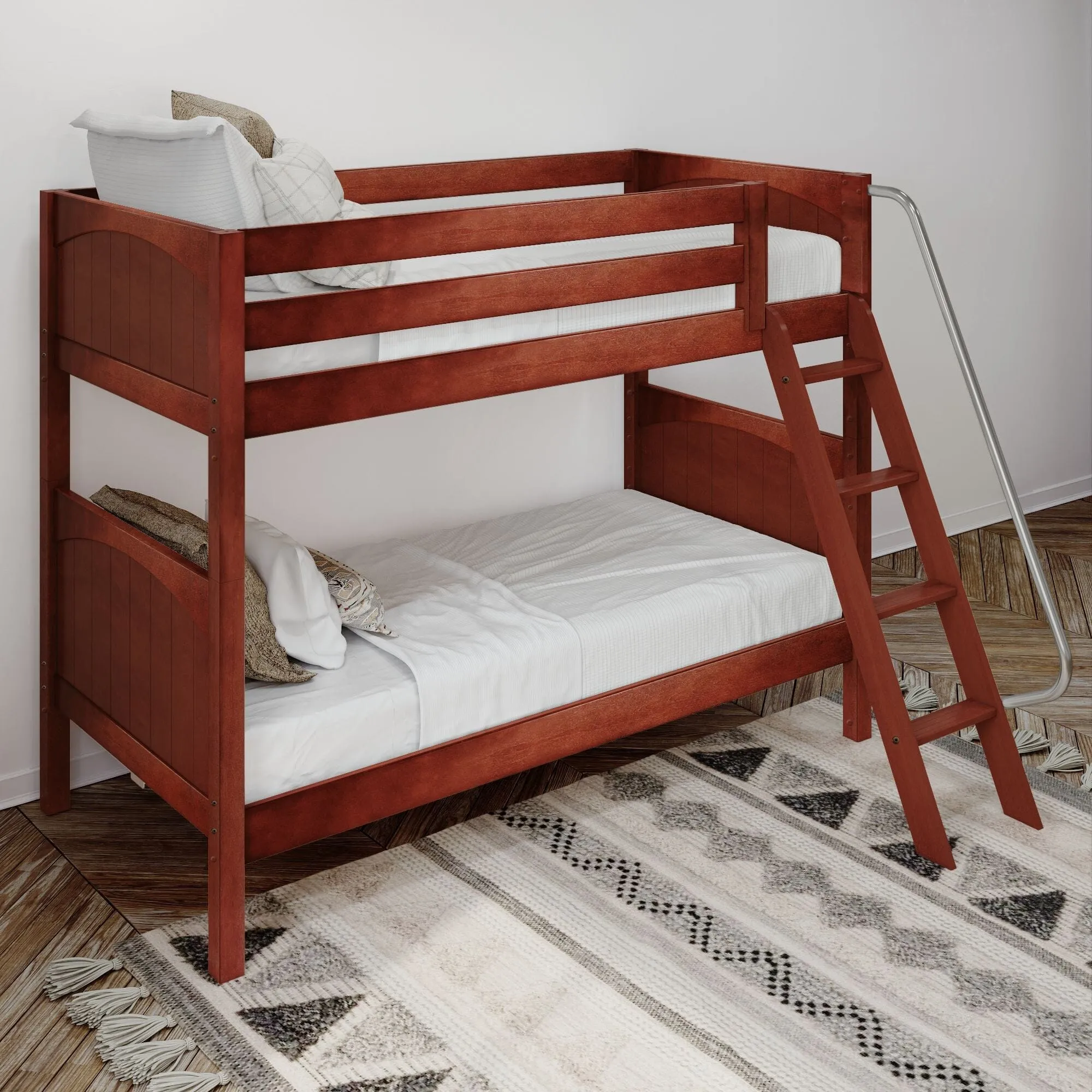 Twin XL Medium Bunk Bed with Ladder