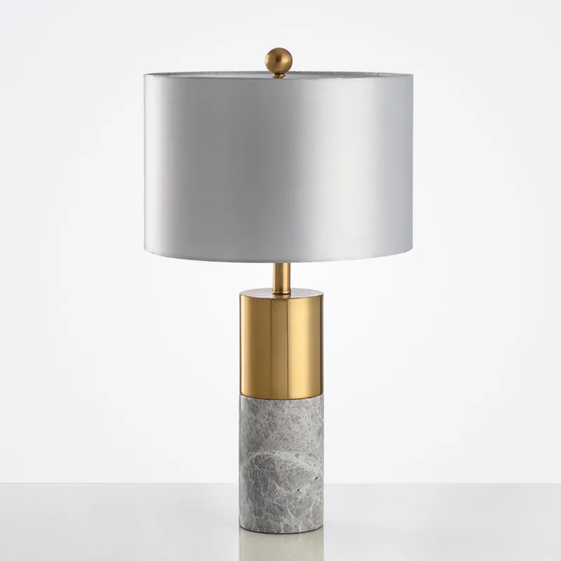 Uma Marble Table Lamp With Gold Trim